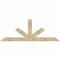Ekena Millwork Saratoga Rough Sawn Timber Gable Bracket, Douglas Fir, 96"W x 36"H x 6"D x 6"F, 9/12 Pitch GBW096X36X0606SAR00RDF - alternate 1